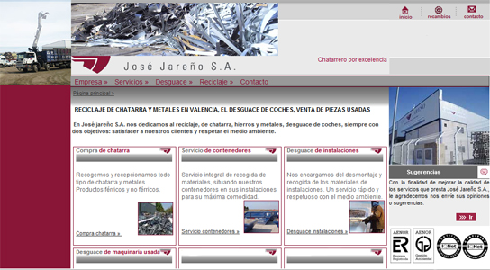 Chatarras Jos� Jare�o - Compra y recogida de chatarra