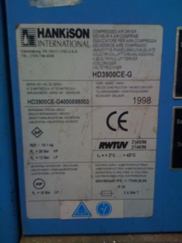 Secador de Aire HANKISON HD3900CE-G Ref.4784